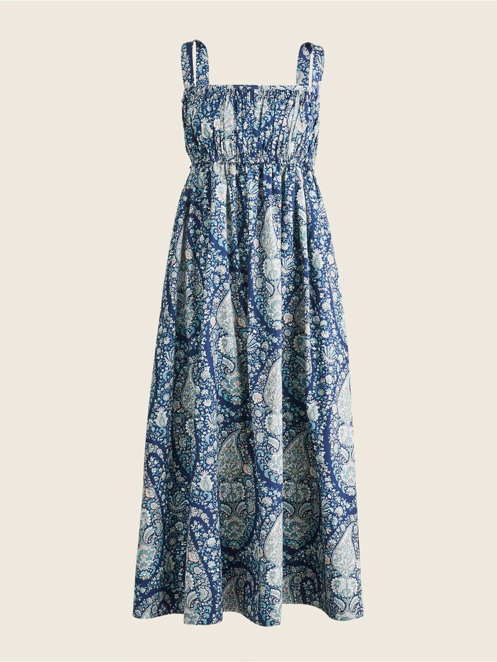 J. Crew Blue Paisley Dress - Size 4